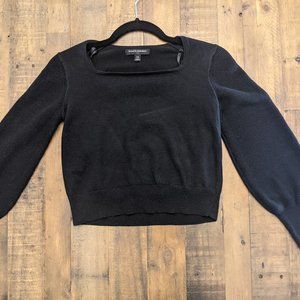 Banana Republic Black Cropped Blouse